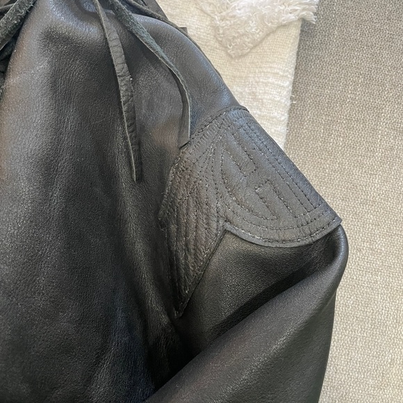 Harley-Davidson Leathers Fringe Jacket – Black – Size 38 Quilted Liner - Picture 5 of 6